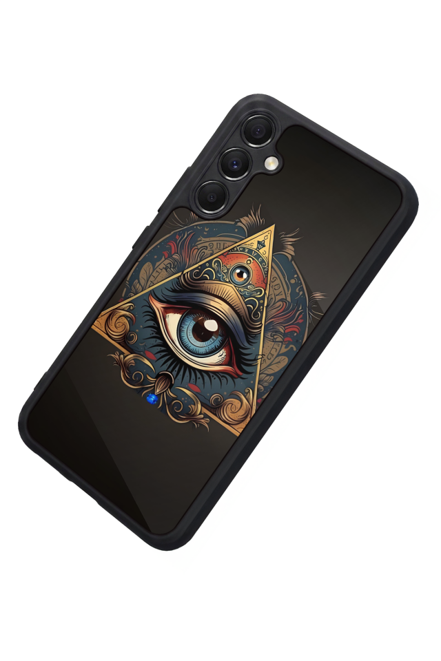 Samsung Galaxy A34 Uyumlu Göz Tasarımlı Glossy Premium Kılıf