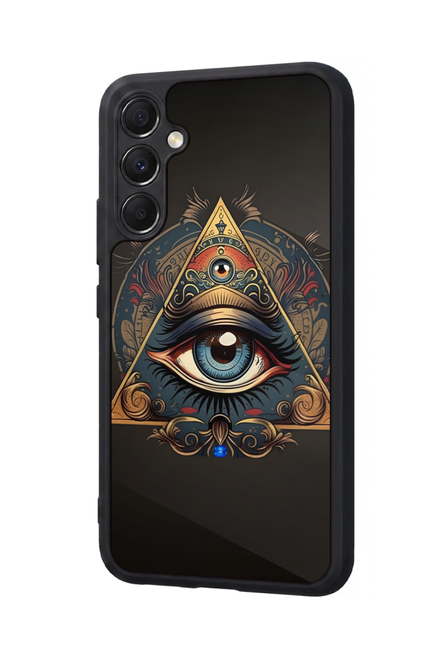 Samsung Galaxy A34 Uyumlu Göz Tasarımlı Glossy Premium Kılıf