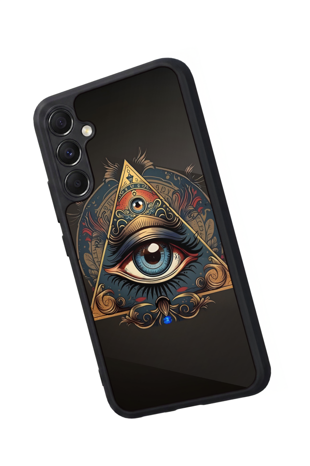 Samsung Galaxy A34 Uyumlu Göz Tasarımlı Glossy Premium Kılıf