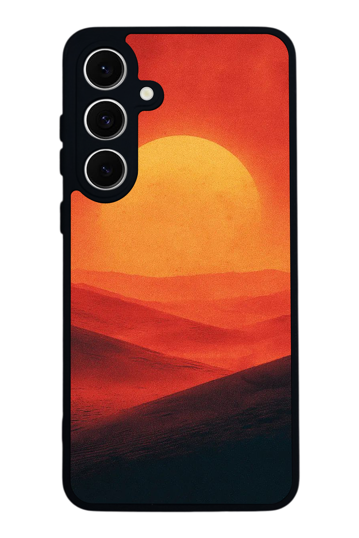 Samsung Galaxy S24 FE Uyumlu Güneş Tasarımlı Glossy Premium Kılıf