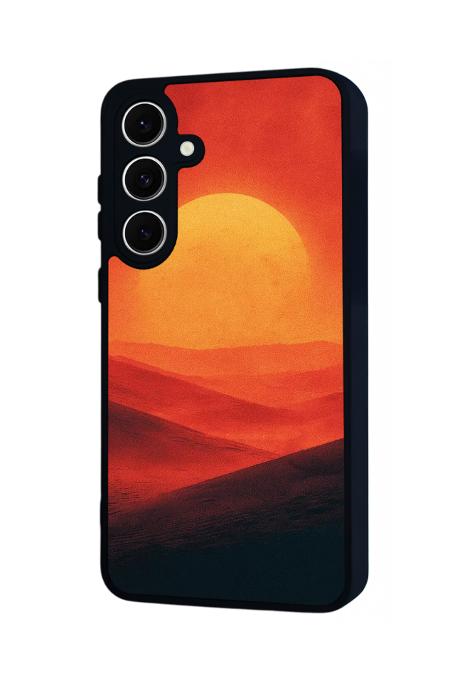 Samsung Galaxy S24 FE Uyumlu Güneş Tasarımlı Glossy Premium Kılıf