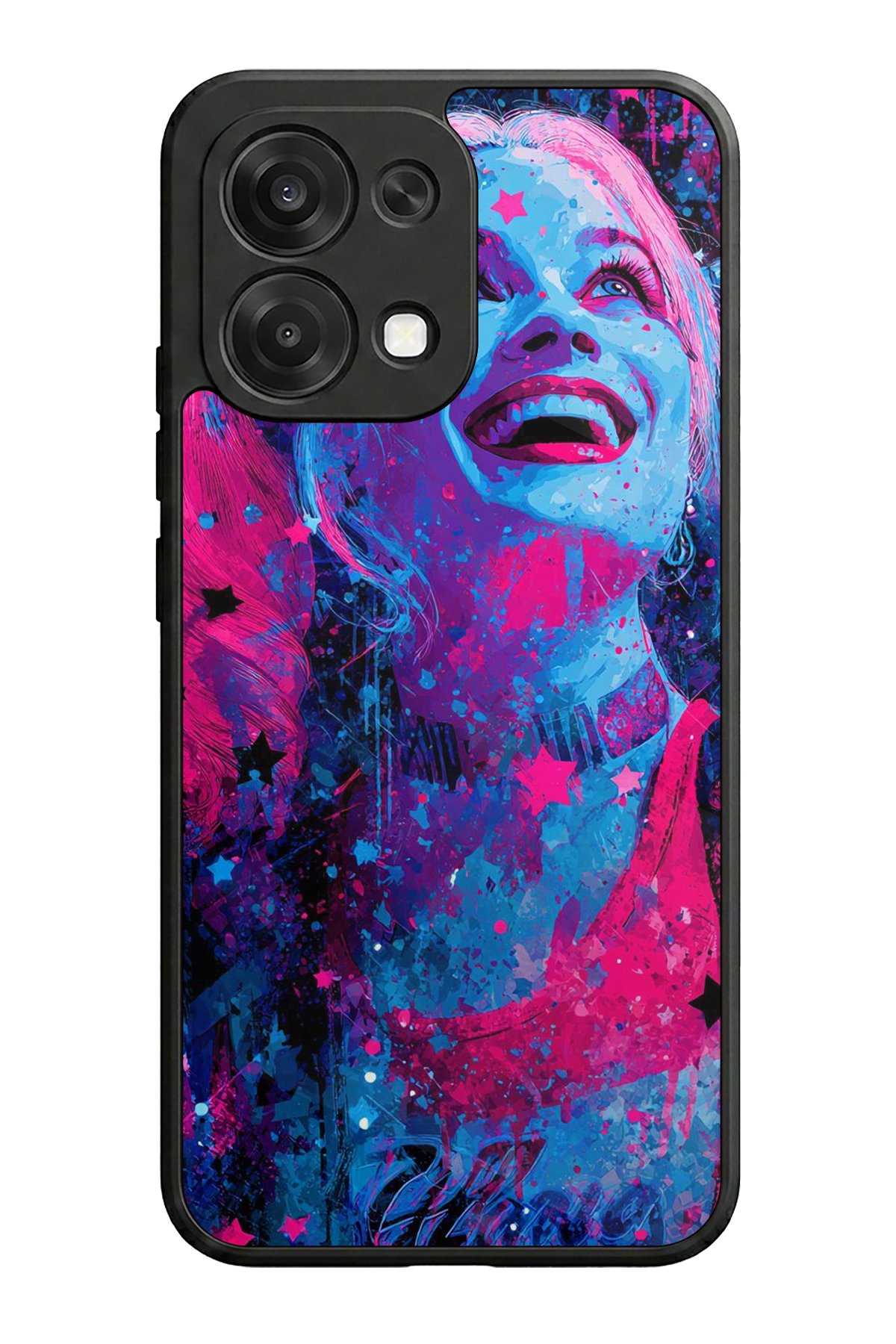 Oppo A6 Pro Uyumlu HarleyQueen Tasarımlı Glossy Premium Kılıf