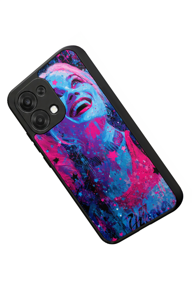 Oppo A6 Pro Uyumlu HarleyQueen Tasarımlı Glossy Premium Kılıf
