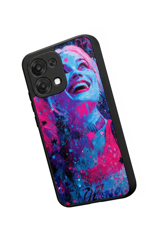 Oppo A6 Pro Uyumlu HarleyQueen Tasarımlı Glossy Premium Kılıf