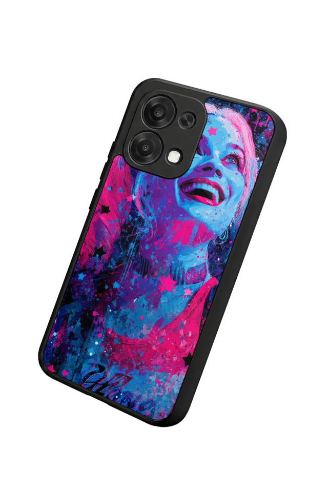 Oppo A6 Pro Uyumlu HarleyQueen Tasarımlı Glossy Premium Kılıf