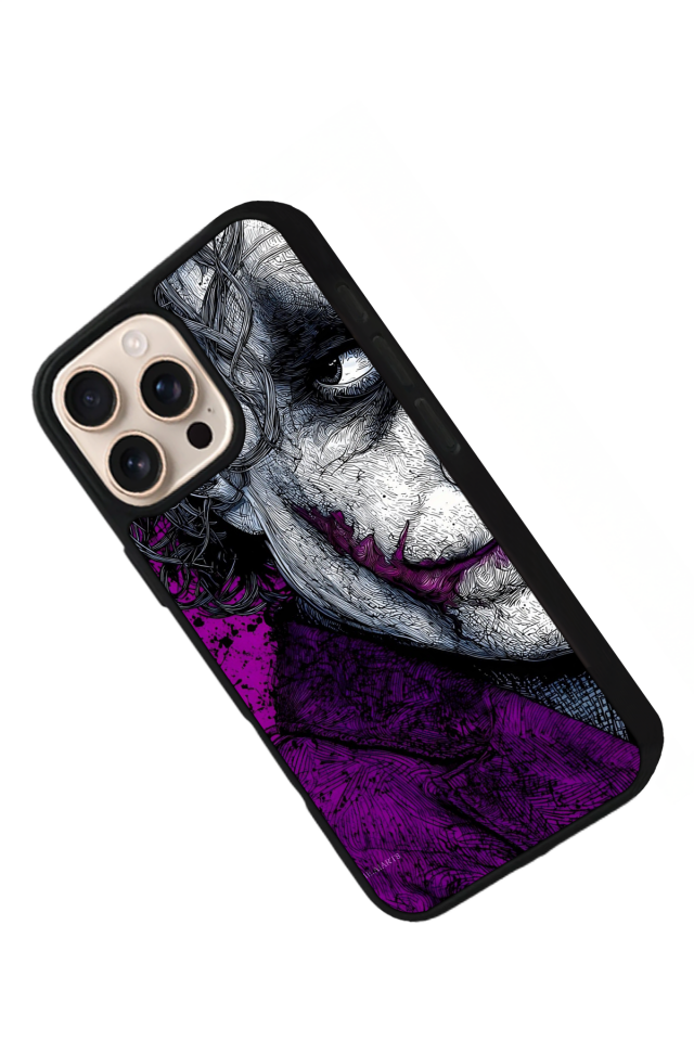 iPhone 14 Pro Max Uyumlu Joker Tasarımlı Glossy Premium Kılıf