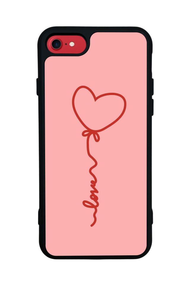 iPhone 8 Uyumlu Kalp Love Tasarımlı Glossy Premium Kılıf