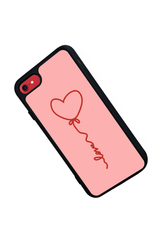 iPhone 8 Uyumlu Kalp Love Tasarımlı Glossy Premium Kılıf