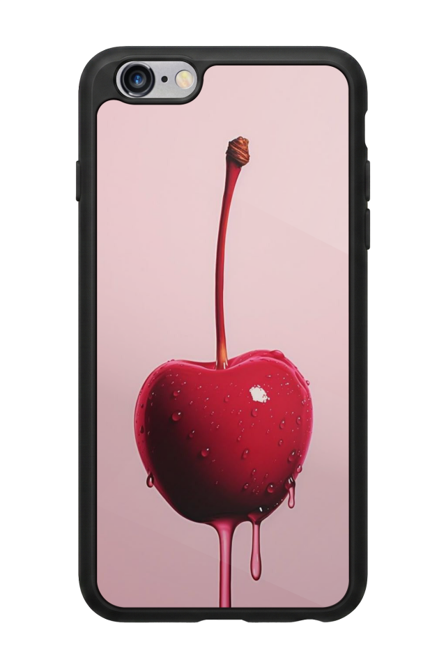 iPhone 6s Plus Uyumlu Kiraz Tasarımlı Glossy Premium Kılıf