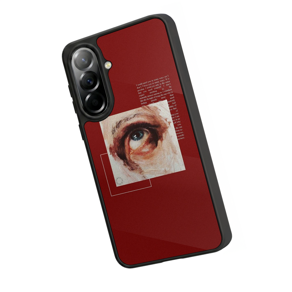 Samsung Galaxy A57 Uyumlu Kirmizi Tasarımlı Glossy Premium Kılıf