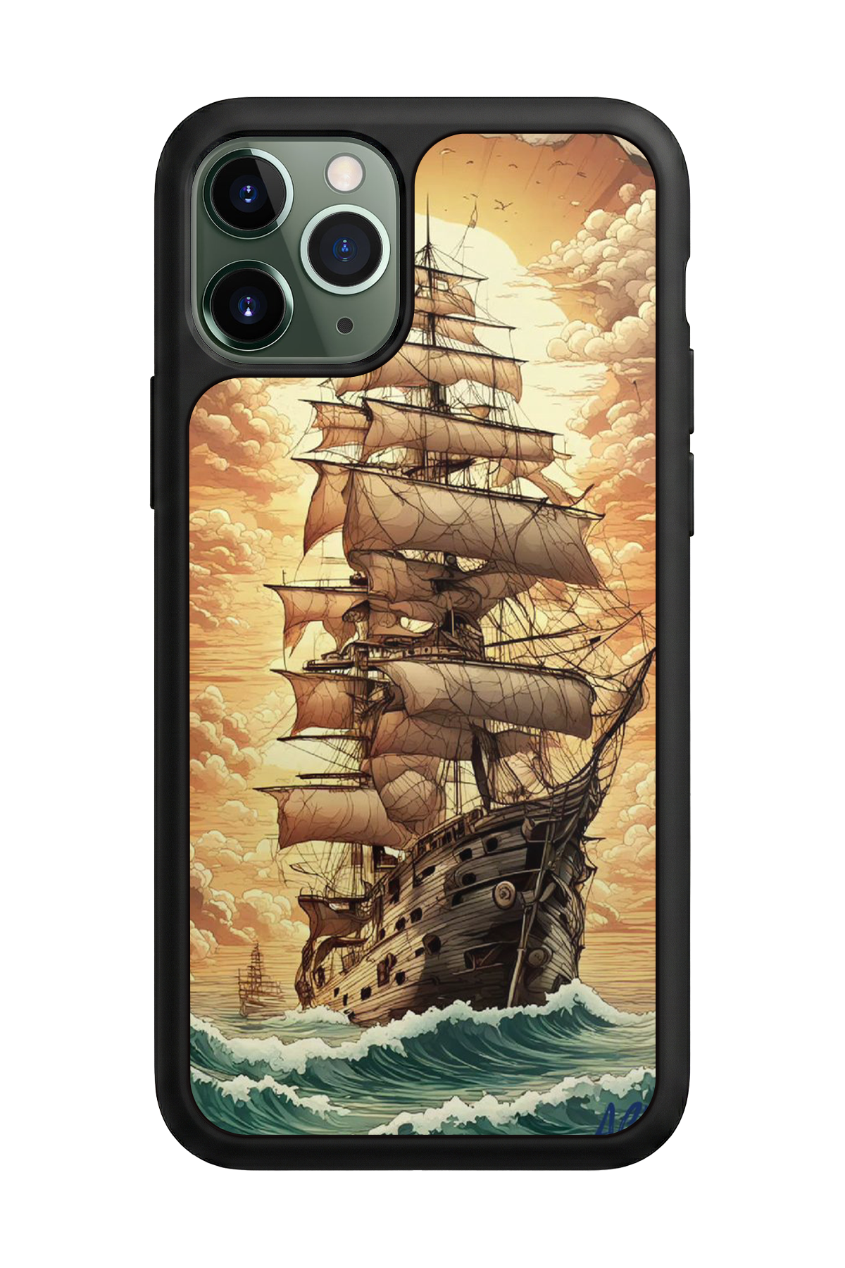 iPhone 11 Pro Max Uyumlu Korsan Tasarımlı Glossy Premium Kılıf