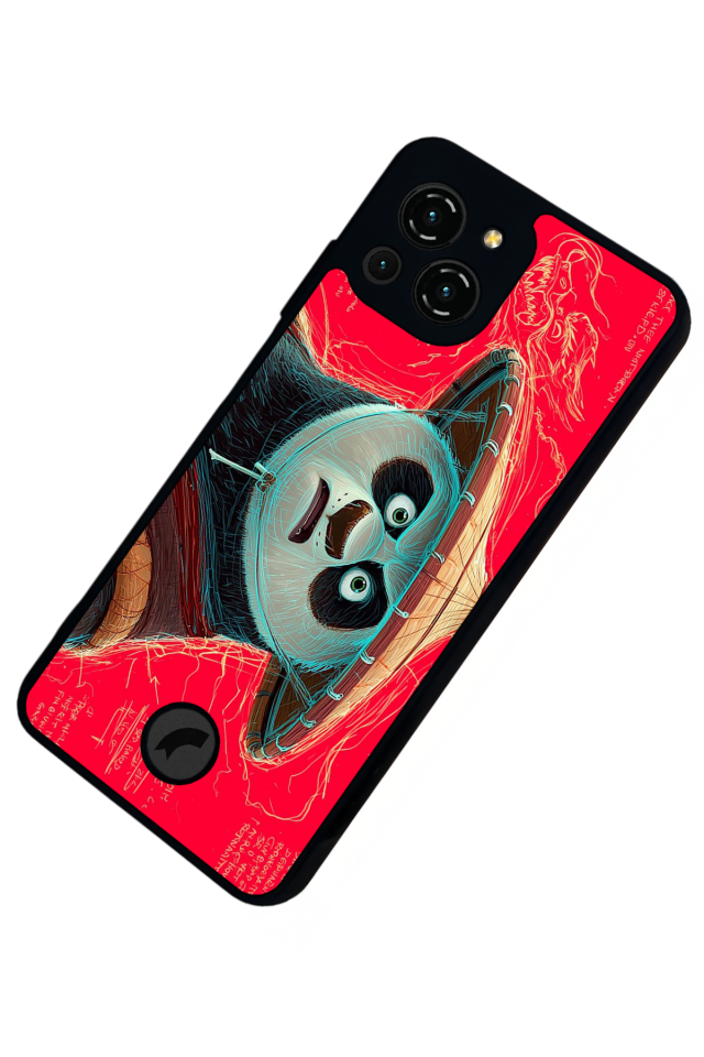 Reeder S23 Pro Max Uyumlu Kung Fu Panda Tasarımlı Glossy Premium Kılıf