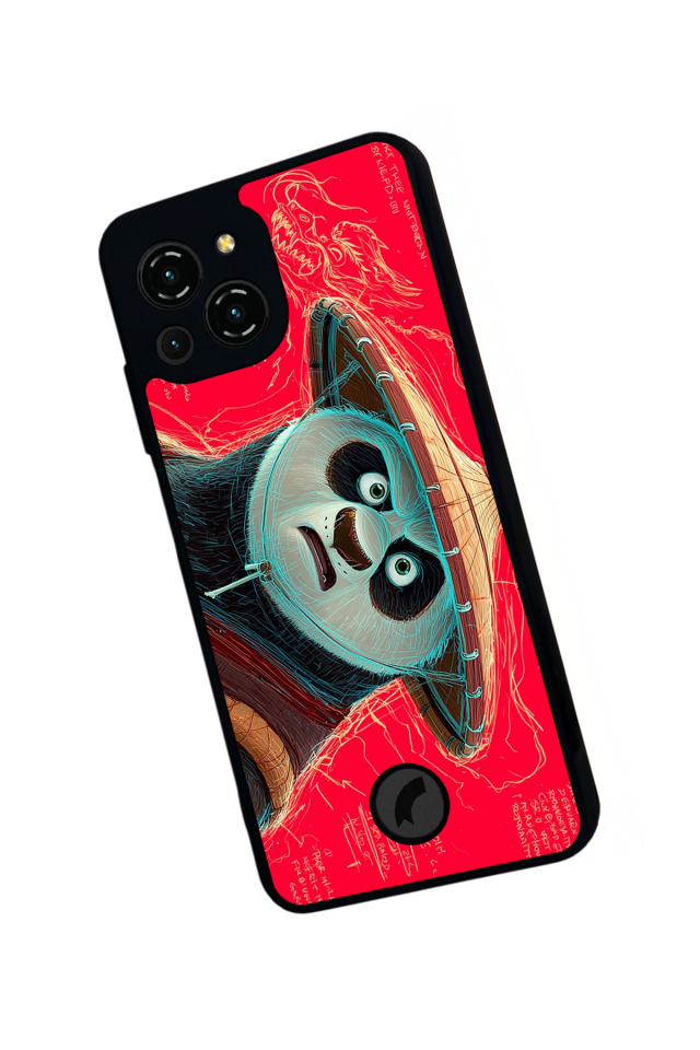 Reeder S23 Pro Max Uyumlu Kung Fu Panda Tasarımlı Glossy Premium Kılıf