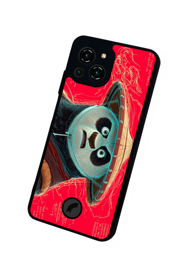 Reeder S23 Pro Max Uyumlu Kung Fu Panda Tasarımlı Glossy Premium Kılıf