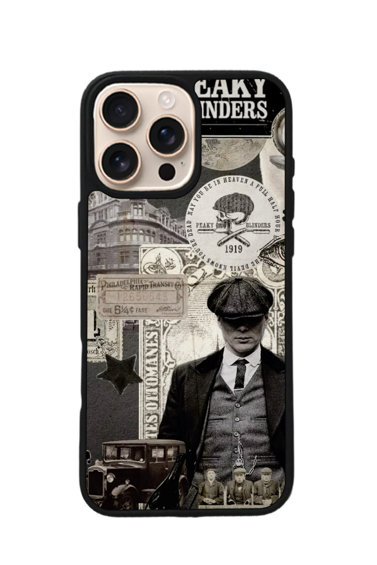 iPhone 16 Pro Uyumlu Peaky Blinders Tasarımlı Glossy Premium Kılıf