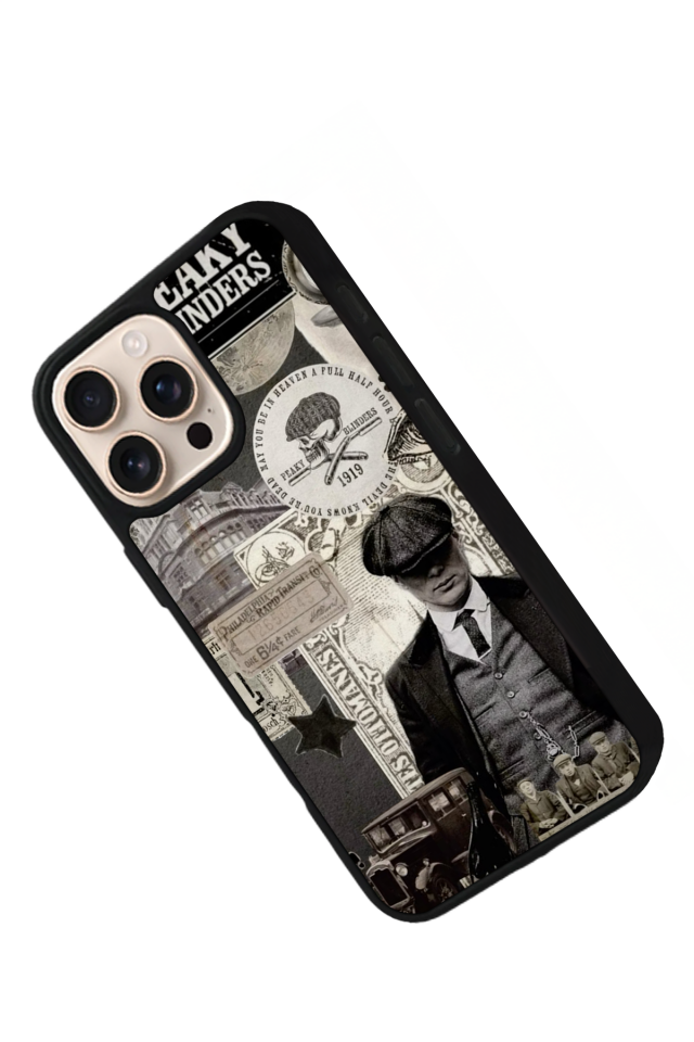 iPhone 16 Pro Uyumlu Peaky Blinders Tasarımlı Glossy Premium Kılıf