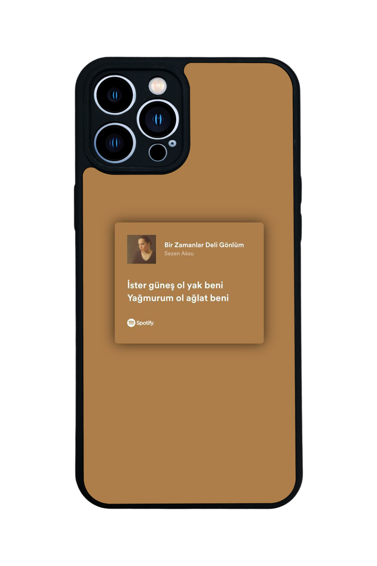 iPhone 12 Pro Max Uyumlu Sarki Sozleri Tasarımlı Glossy Premium Kılıf
