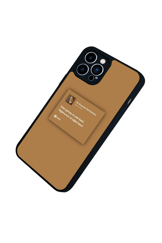 iPhone 12 Pro Max Uyumlu Sarki Sozleri Tasarımlı Glossy Premium Kılıf
