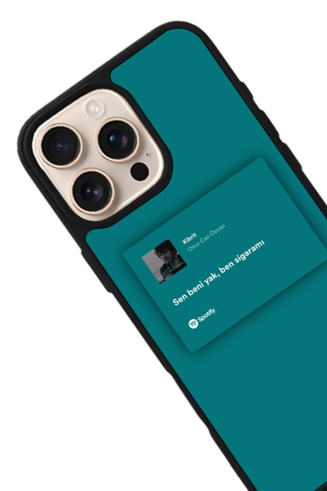 iPhone 15 Pro Uyumlu Sarki Sozleri Tasarımlı Glossy Premium Kılıf