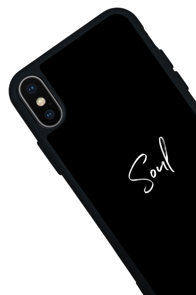 iPhone X/ XS Uyumlu SOUL Tasarımlı Glossy Premium Kılıf