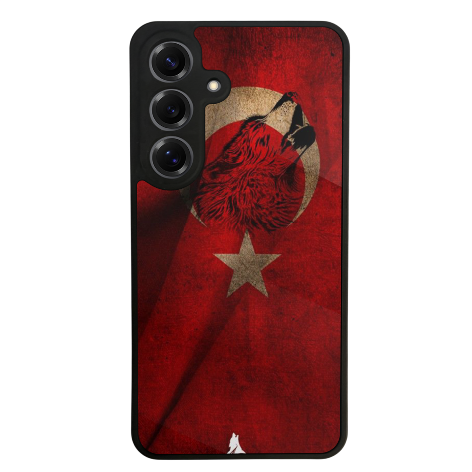 Samsung Galaxy S25 Uyumlu Türk Bayragi Tasarımlı Glossy Premium Kılıf