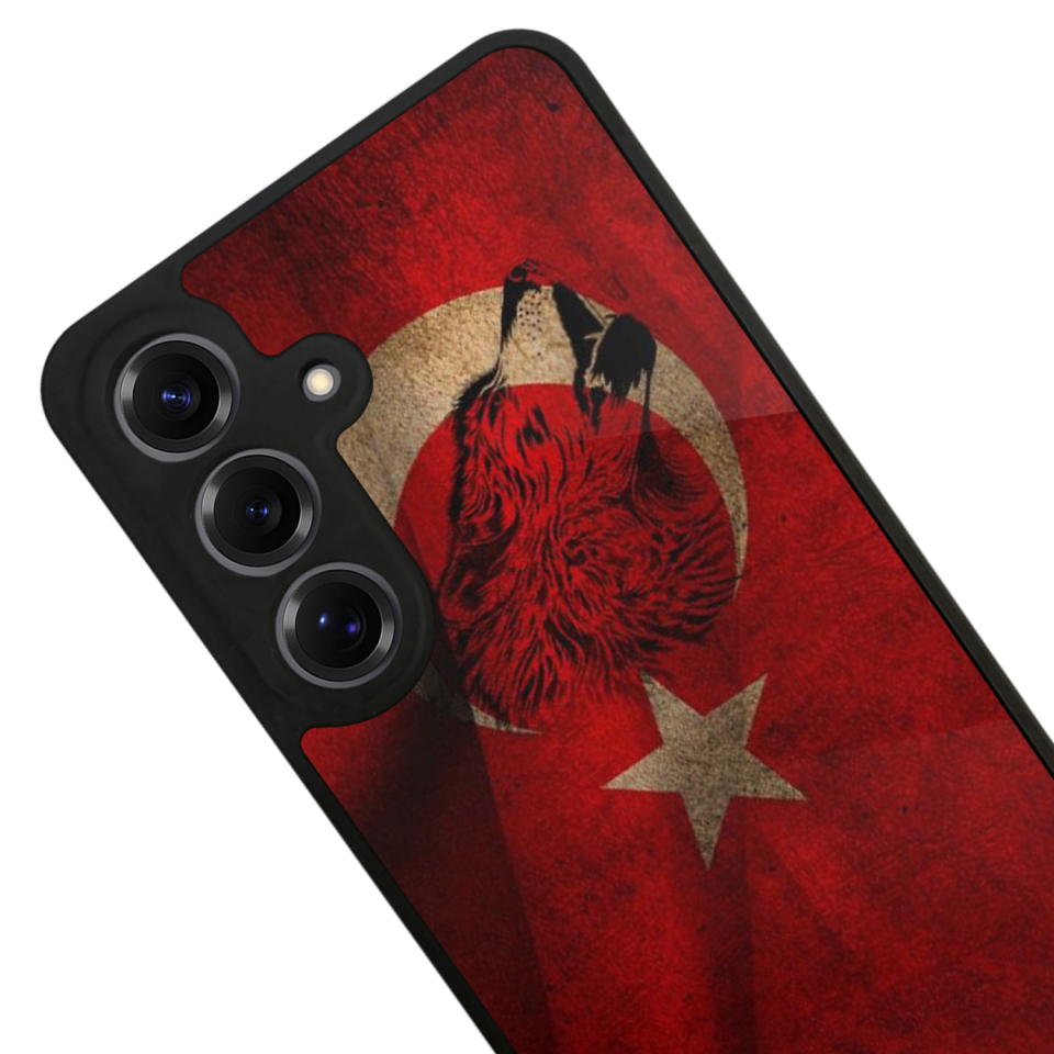 Samsung Galaxy S25 Uyumlu Türk Bayragi Tasarımlı Glossy Premium Kılıf