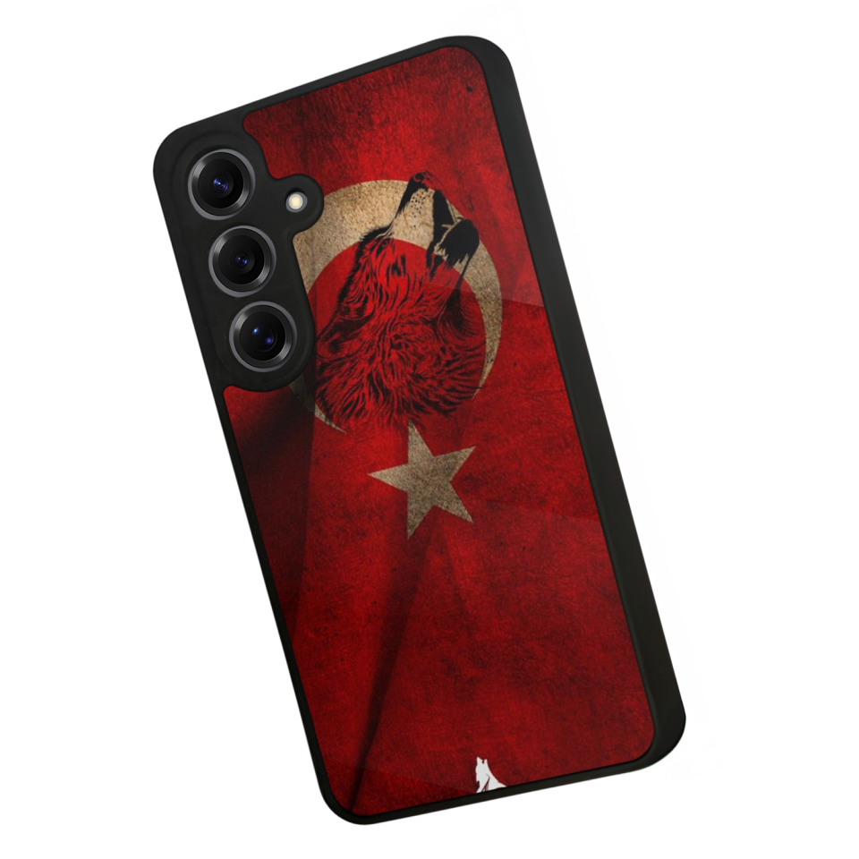 Samsung Galaxy S25 Uyumlu Türk Bayragi Tasarımlı Glossy Premium Kılıf