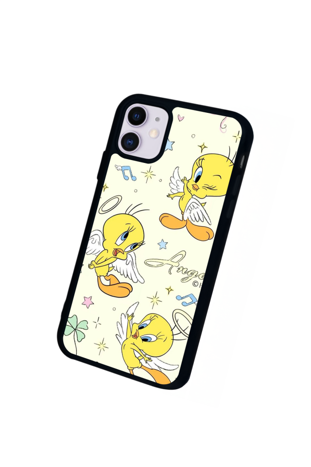 iPhone 11 Uyumlu Tweety Tasarımlı Glossy Premium Kılıf