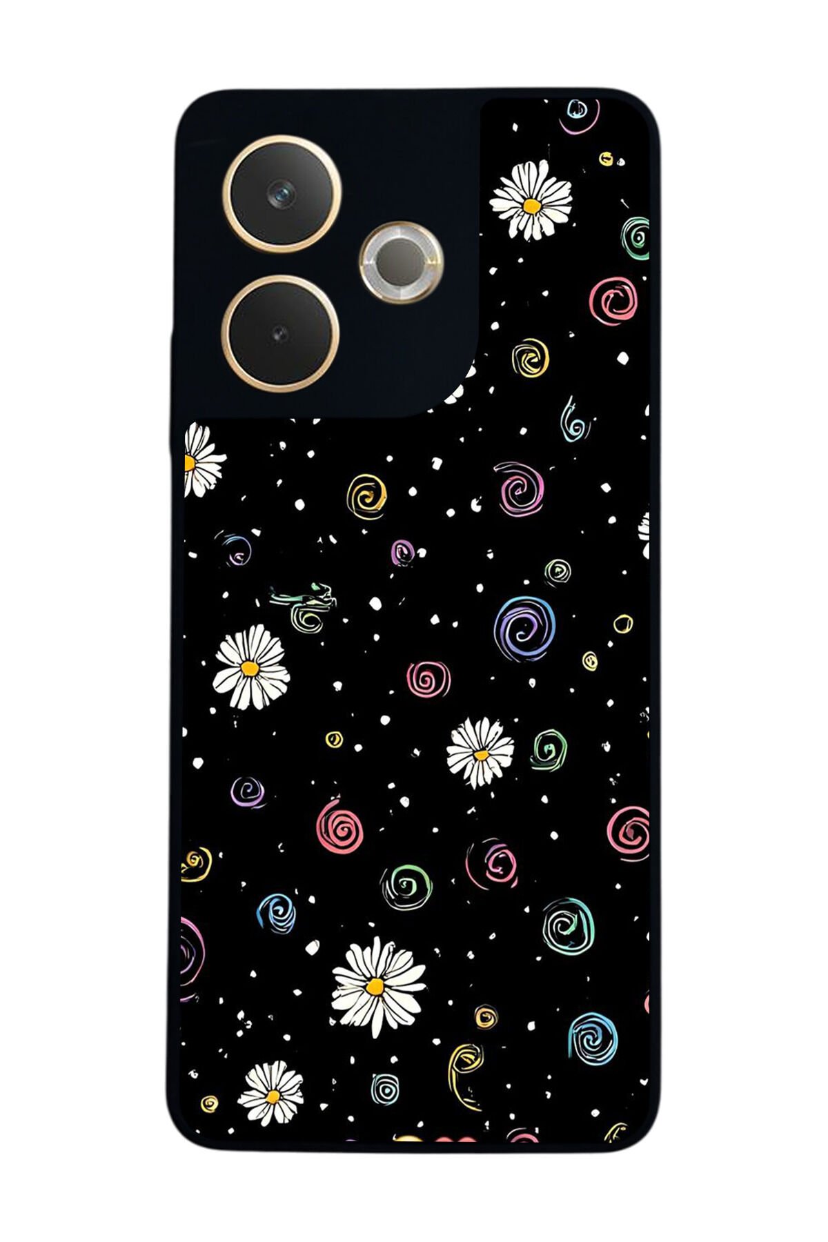 Oppo A5 Pro Uyumlu Floral Tasarımlı Glossy Premium Kılıf