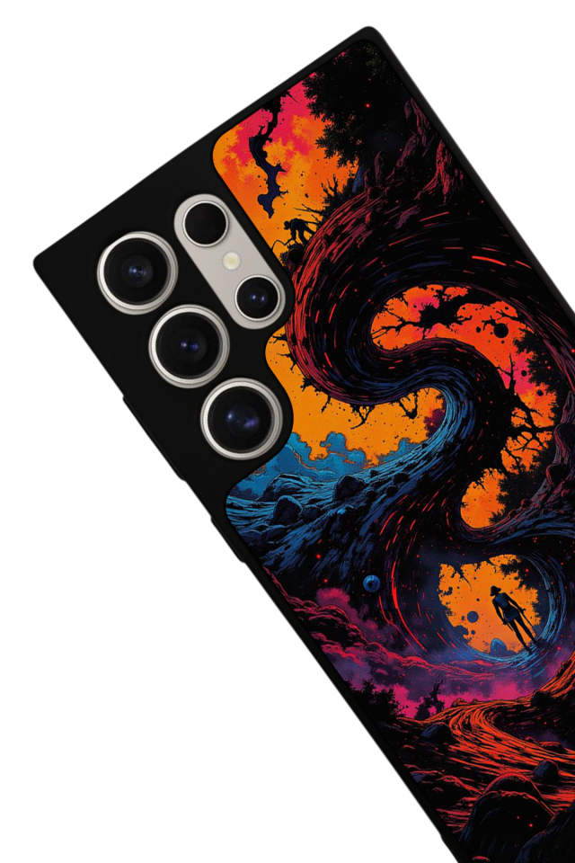 Samsung Galaxy S24 Ultra Uyumlu Abstract Tasarımlı Glossy Premium Kılıf