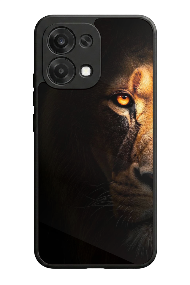 Oppo A6 Pro Uyumlu Aslan Tasarımlı Glossy Premium Kılıf