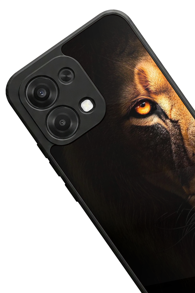 Oppo A6 Pro Uyumlu Aslan Tasarımlı Glossy Premium Kılıf