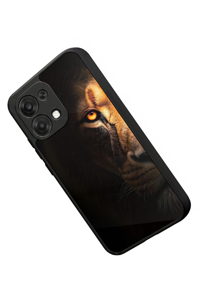 Oppo A6 Pro Uyumlu Aslan Tasarımlı Glossy Premium Kılıf