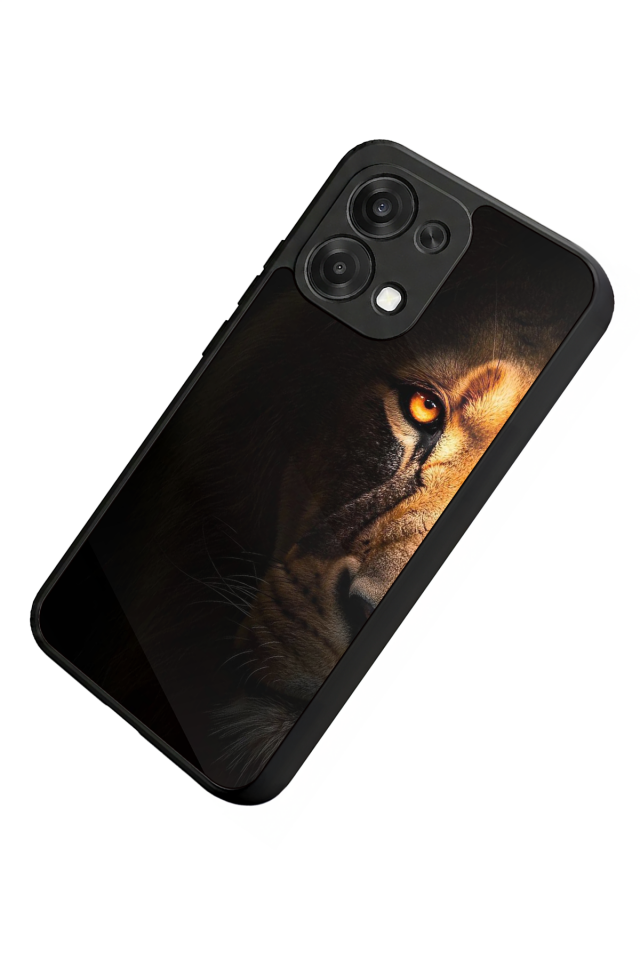 Oppo A6 Pro Uyumlu Aslan Tasarımlı Glossy Premium Kılıf