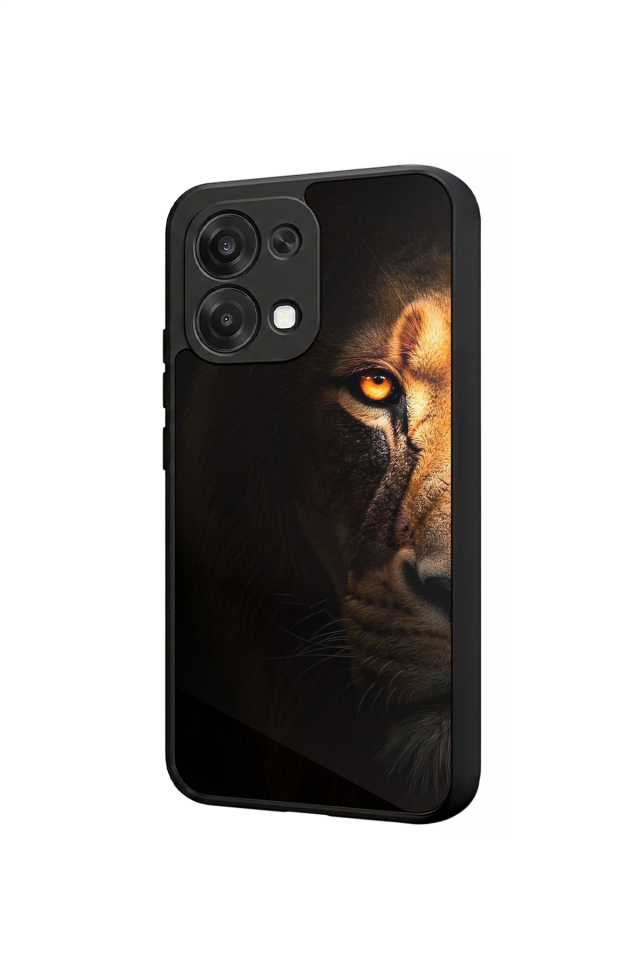 Oppo A6 Pro Uyumlu Aslan Tasarımlı Glossy Premium Kılıf
