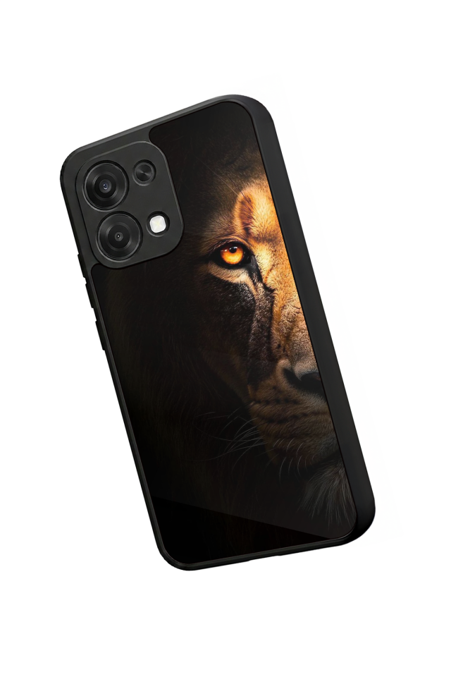 Oppo A6 Pro Uyumlu Aslan Tasarımlı Glossy Premium Kılıf