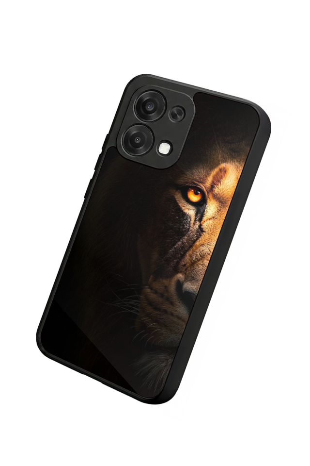 Oppo A6 Pro Uyumlu Aslan Tasarımlı Glossy Premium Kılıf