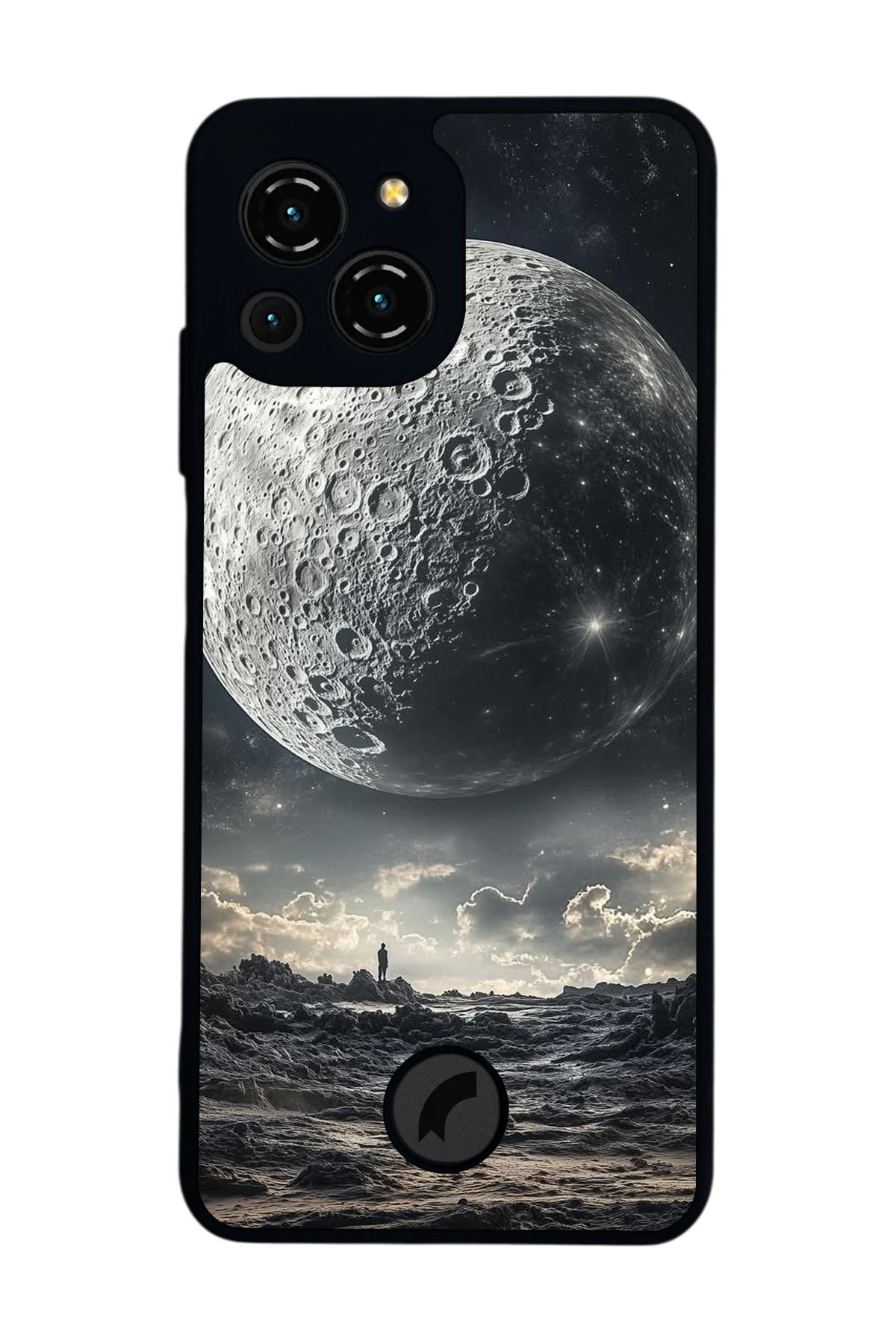 Reeder S23 Pro Max Uyumlu Ay Tasarımlı Glossy Premium Kılıf