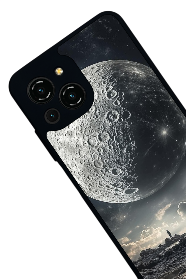 Reeder S23 Pro Max Uyumlu Ay Tasarımlı Glossy Premium Kılıf