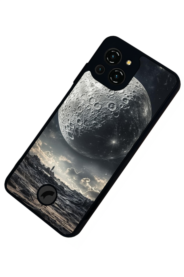 Reeder S23 Pro Max Uyumlu Ay Tasarımlı Glossy Premium Kılıf