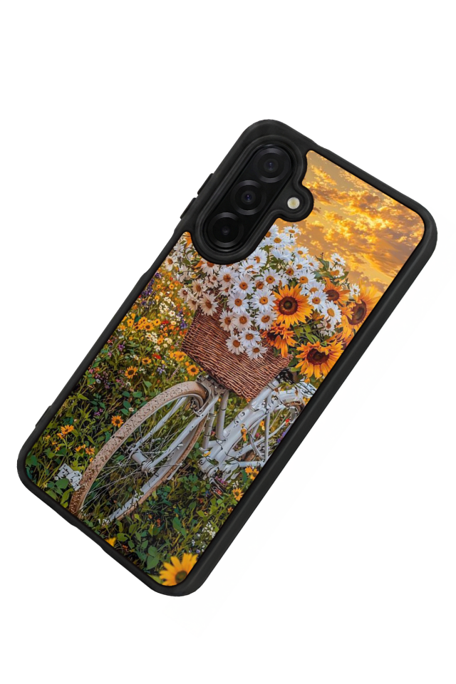 Samsung Galaxy A36 Uyumlu Cicek Tasarımlı Glossy Premium Kılıf