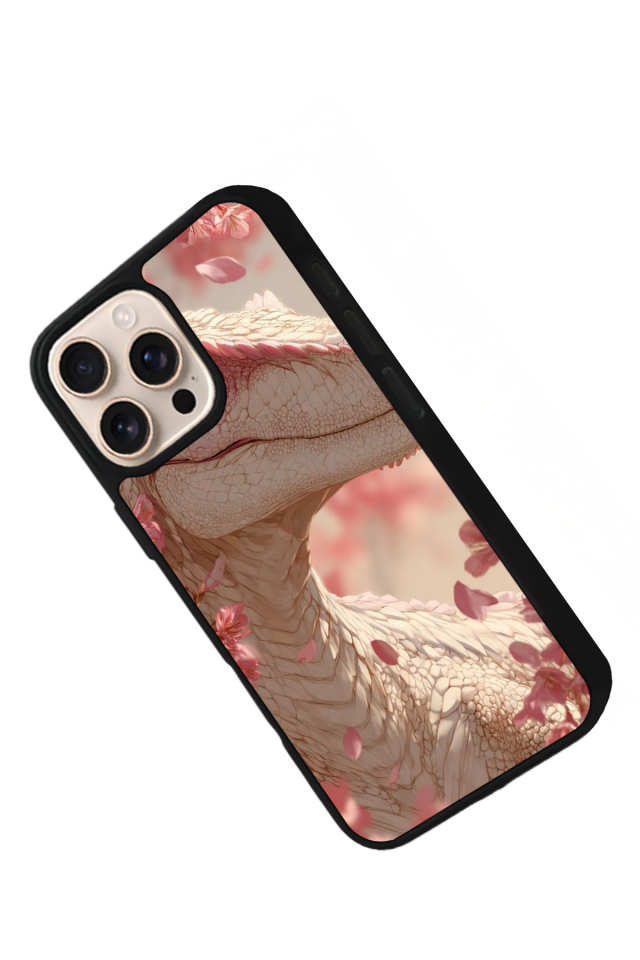 iPhone 16 Pro Uyumlu Dinazor Tasarımlı Glossy Premium Kılıf