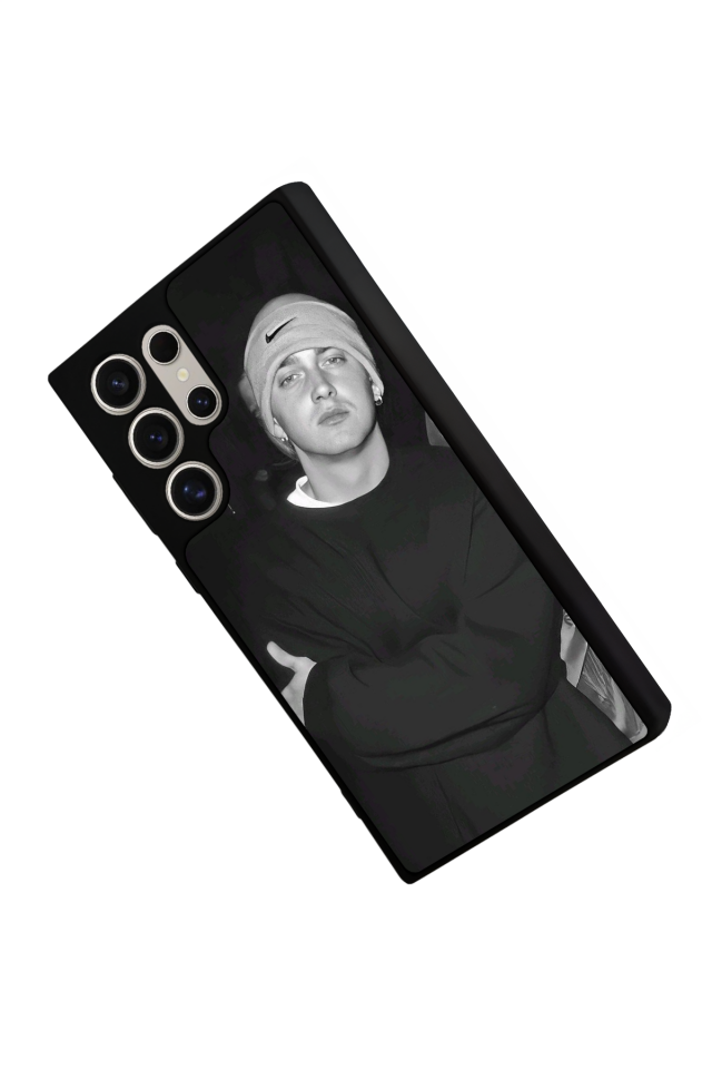 Samsung Galaxy S23 Ultra Uyumlu Eminem Tasarımlı Glossy Premium Kılıf