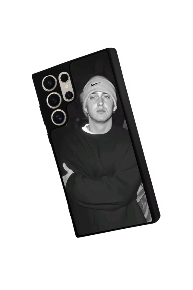 Samsung Galaxy S23 Ultra Uyumlu Eminem Tasarımlı Glossy Premium Kılıf