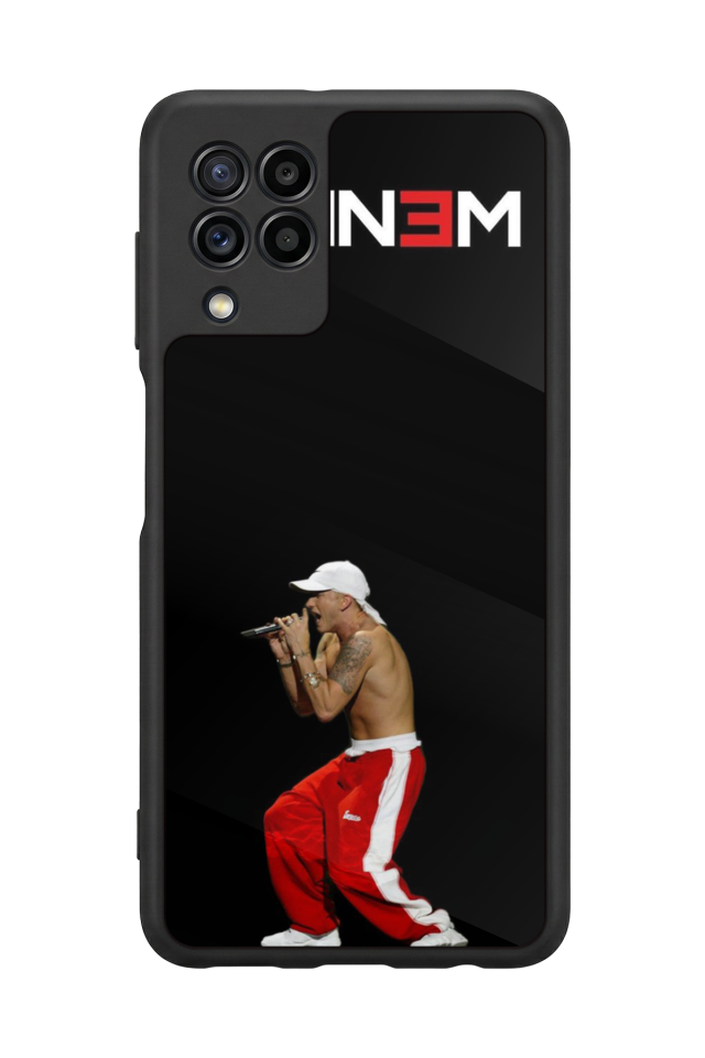 Samsung Galaxy M22 Uyumlu Eminem Tasarımlı Glossy Premium Kılıf