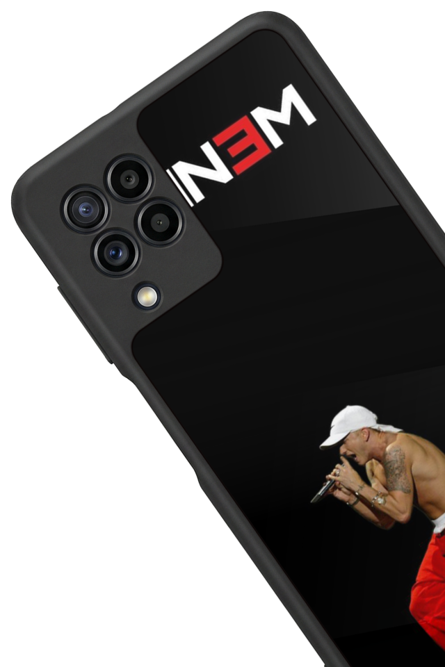 Samsung Galaxy M22 Uyumlu Eminem Tasarımlı Glossy Premium Kılıf