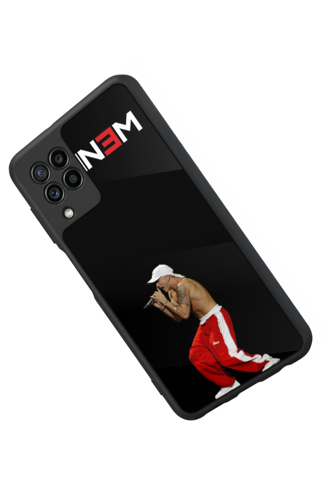 Samsung Galaxy M22 Uyumlu Eminem Tasarımlı Glossy Premium Kılıf