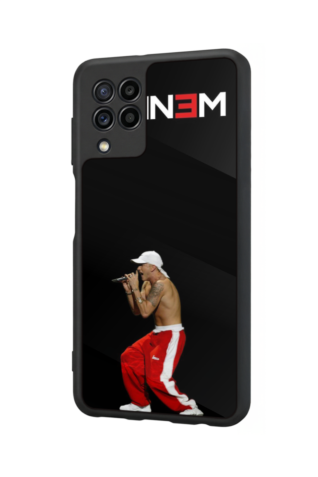 Samsung Galaxy M22 Uyumlu Eminem Tasarımlı Glossy Premium Kılıf