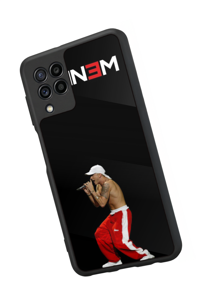 Samsung Galaxy M22 Uyumlu Eminem Tasarımlı Glossy Premium Kılıf