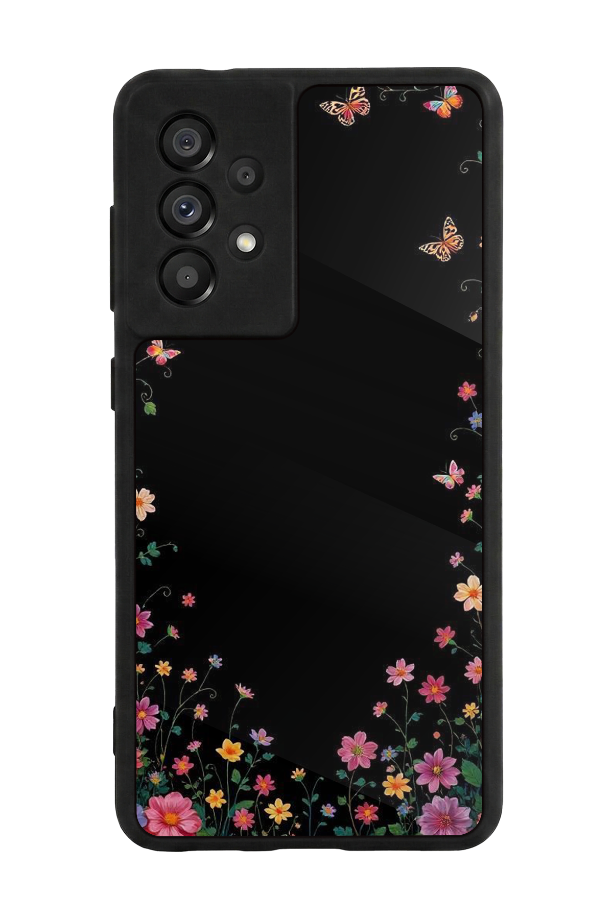 Samsung Galaxy A73 Uyumlu Floral Tasarımlı Glossy Premium Kılıf